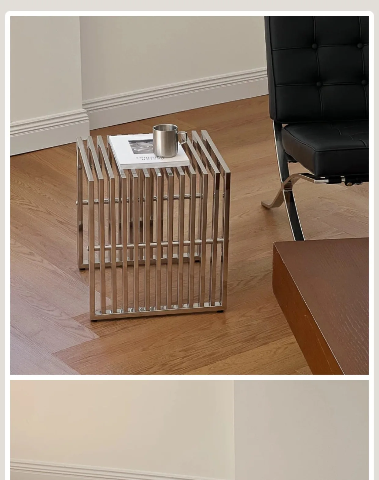 Modern Simple Stainless Steel Side Table Baohaus Medieval Living Room Metal Coffee Table Cafe Small Long Table