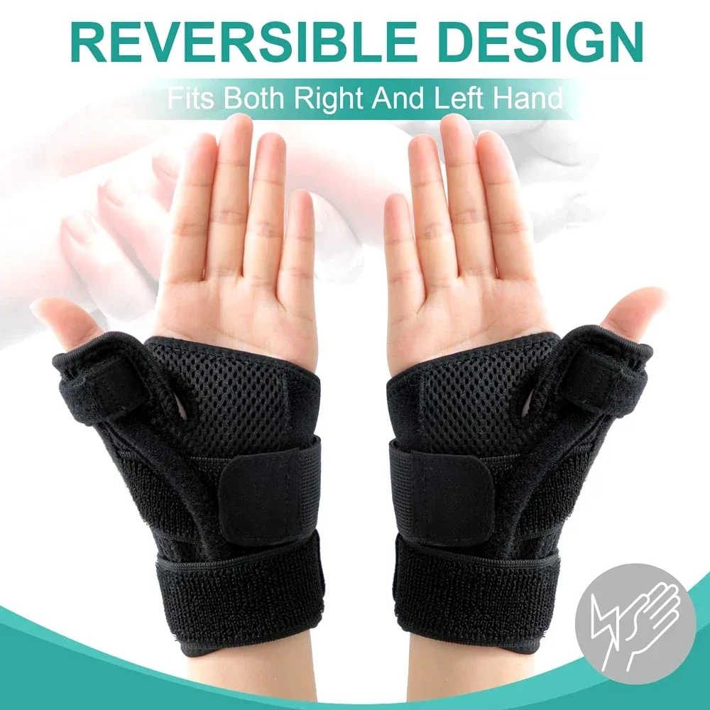 Adjustable Orthosis Thumb Brace Sport Wrist Support Wristband Left or Right Hand Holder Protective Strap Protect Finger 1Pcs