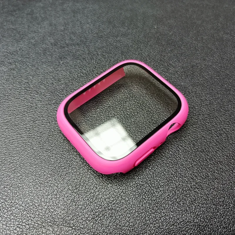 Enhanced Tempered Glass Case for Apple Watch - Screen Protector & Bumper Cover Accessories