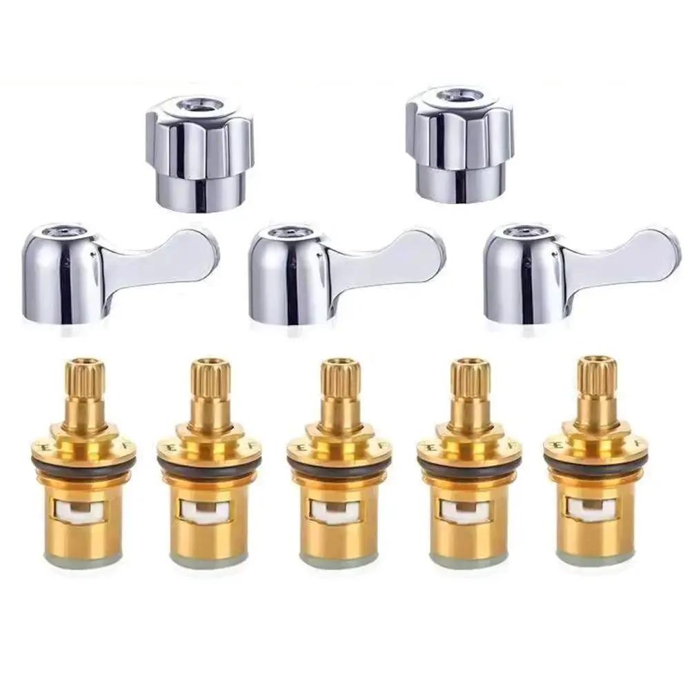 1Pcs Quick Opening Copper Switch Handle Faucet Valve Core Easy Installation Faucet Replacement Part Bathroom Accessories