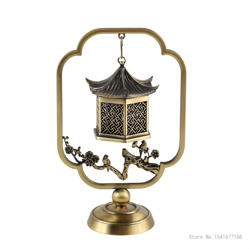 Chinese Style Singing Birds and Fragrant Flowers shaped Incense Burner, Home Indoor Study Decoration, Incense Hanging Stove, 1Pc