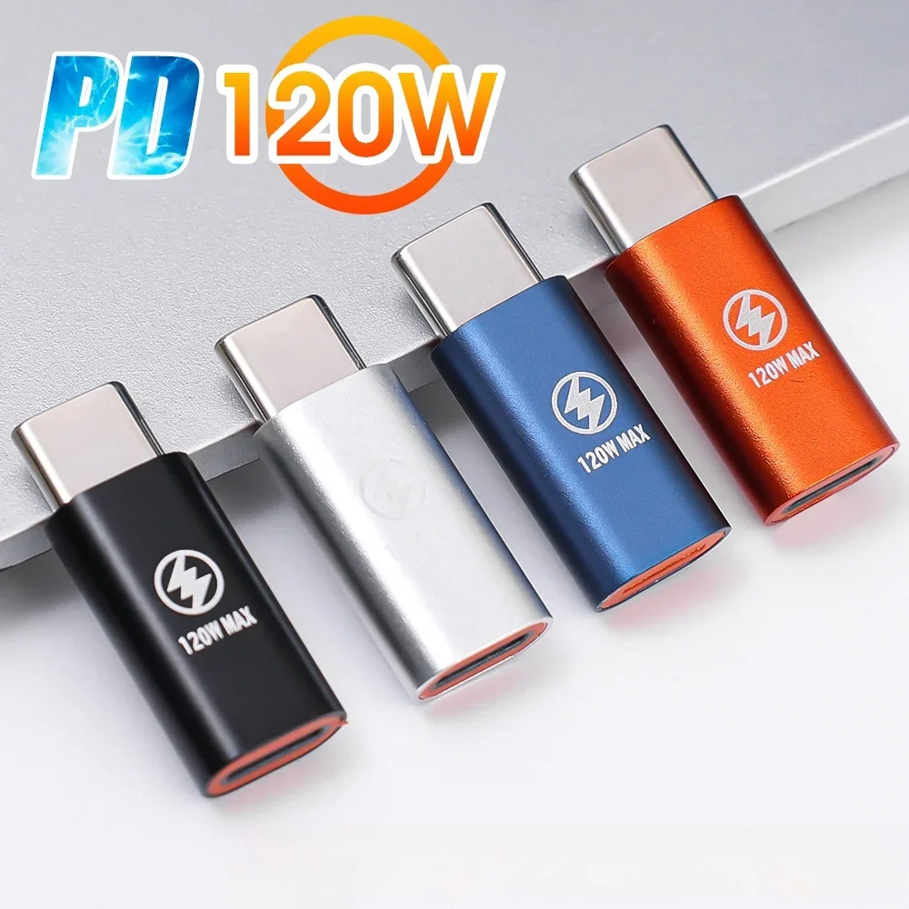 1-3Pcs Type C Adapter PD 120W IOS Lightniing Female To USB C Male Fast Charging Converter For iPhone 15 14 13 iPad Pro Samsung, usb to type c adapter,type c adapter,charging adapter cable kit,charging cable adapter,lightning to usb c adapter,ios to type c adapter