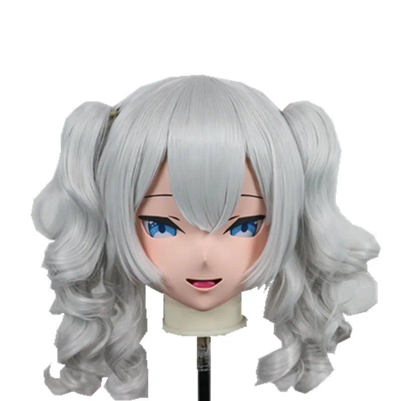 

(B122) Customized Lifesize Mask Crossdressing with Backshell Silicone Anime Kashima Kigurumi Mask Cosplay