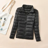 Women Light Short quilted Duck Down Jacket Feather Puffer Parkas Plus Overcoat Windbreaker Winter Cold Pressure Down Coats 2