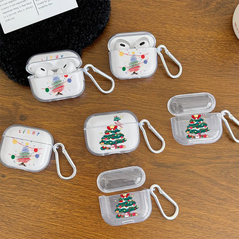 Handpainted Christmas Tree Airpods Case Cover