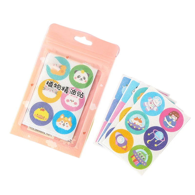 36pcs/Pack Cartoon Mosquito Patch Pure Plant Essential Oil Anti-Mosquito Repellent Patch Stickers For Children Infant Kids