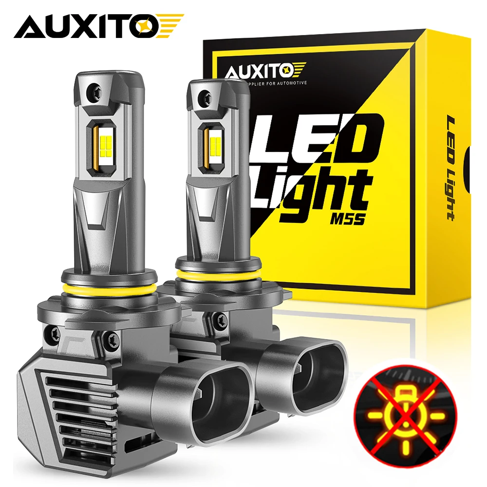 

AUXITO 2Pcs Canbus 9005 HB3 LED Headlight Bulb 22000LM Turbo 9012 Hir2 H8 H9 H11 LED Bulb For Honda Civic Toyota Fortuner Kia