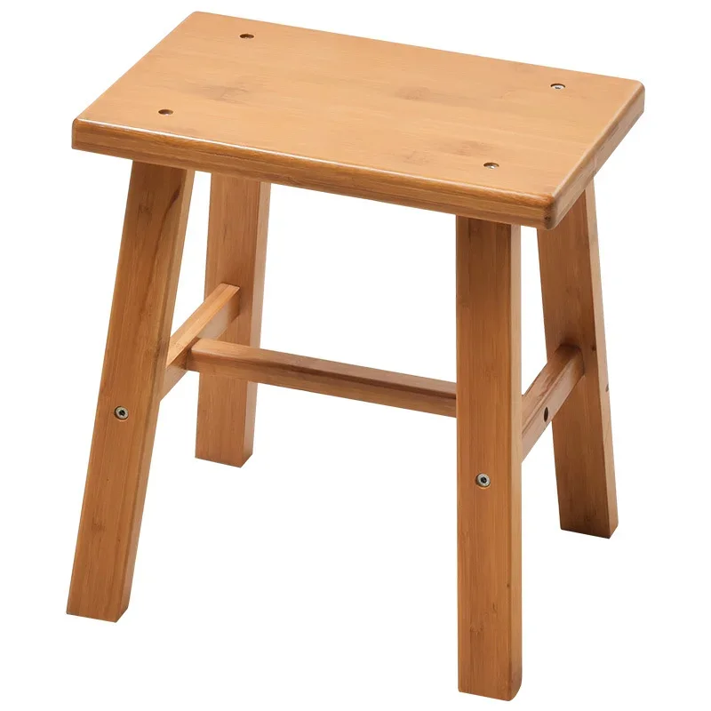 Household Children\'s Folding Stool Bamboo Material Footrest Powerful Load-bearing Foot Stool Exquisite Workmanship Step Stool