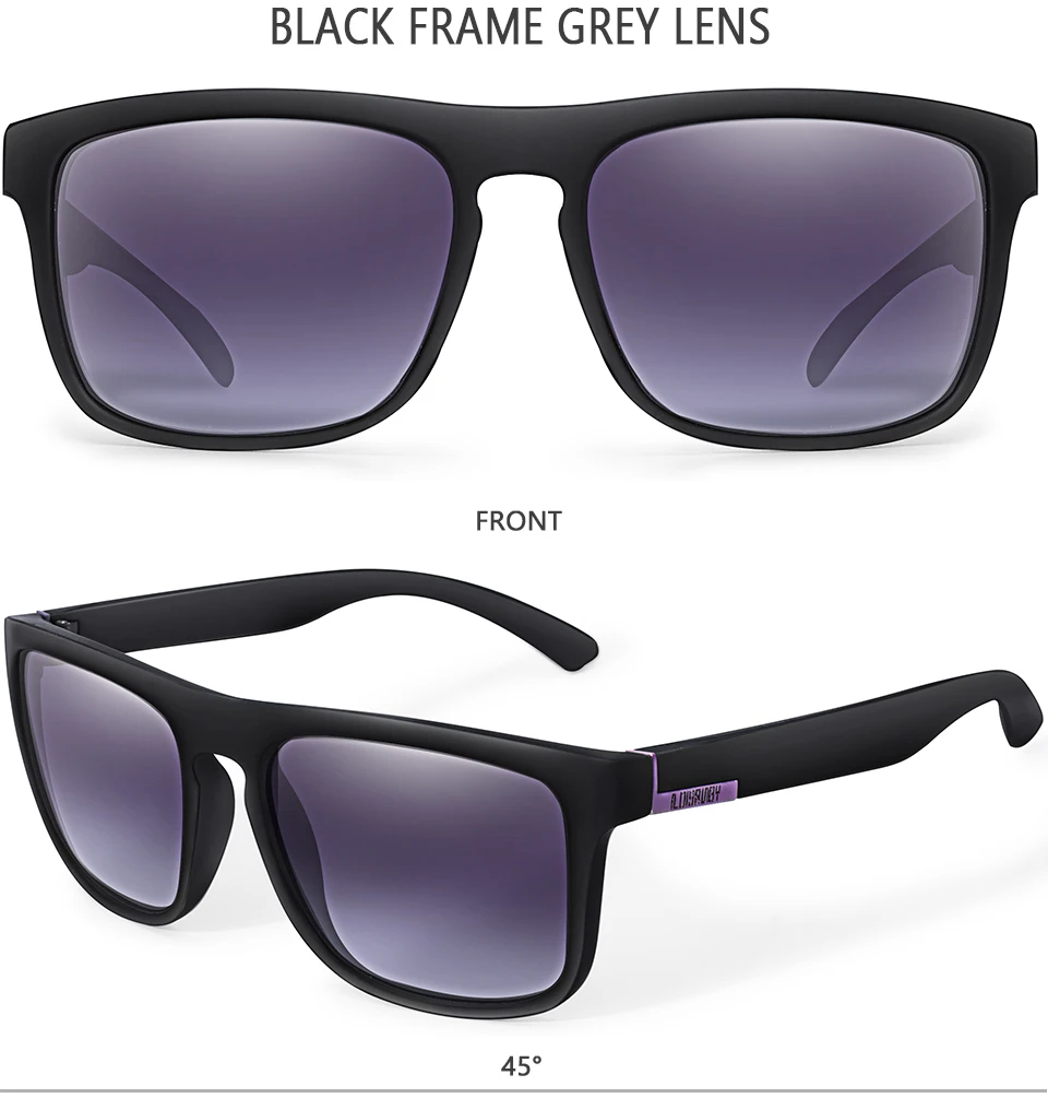 LOISRUBY Brand Design Square Cycling Sunglasses Men Polarized Sun Glasses UV400 Eyewear Women Shades oculos de sol_voghion.com
