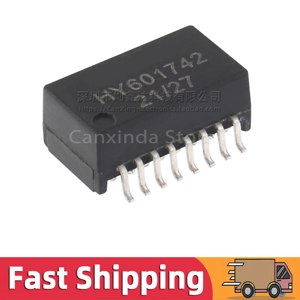 5pcs HY601742 601742 SOP16 SMD 네트워크 변압기 아이솔레이터 100 Base-T 이더넷 LAN 변압기 절연 POE 표면 실장