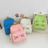 Cartoon Cat Kids Backpacks Kawaii Children's Handbags for Girls Boys Kindergarten Schoolbag Korean Toddler Travel Storage Bag 1