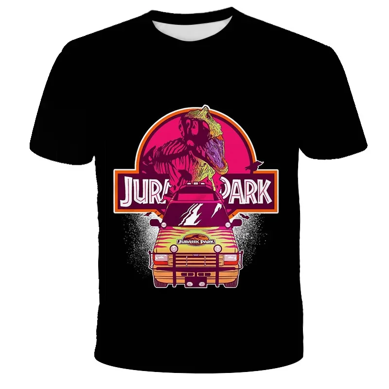 Modisches Neues Jurassic Dinosaurier T-Shirt 3D Sommer-Shirt für Männer und Kinder Klassisches Dinosaurier-Spiel Amerikanische Streetwear Übergrößen-Oberteile – Detail 20