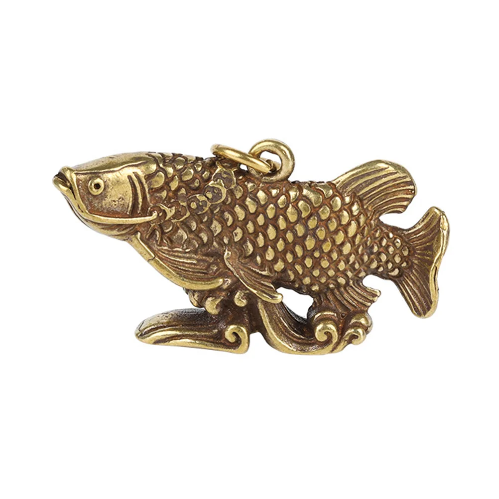 

Chinese Feng Shui Fish Statue Mini Brass Fish Figurines Lucky Fish Statue Arowana Golden Fish Statue Home Decoration Gift