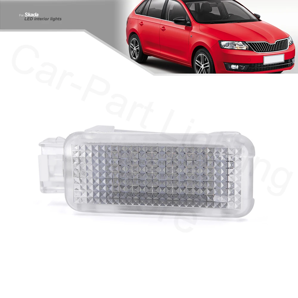 Acheter Lumière Led pour bagages, 2 pièces, éclairage de coffre, de  compartiment, pour Skoda Octavia Fabia Superb Roomster Kodiaq, lampe de  coffre de voiture