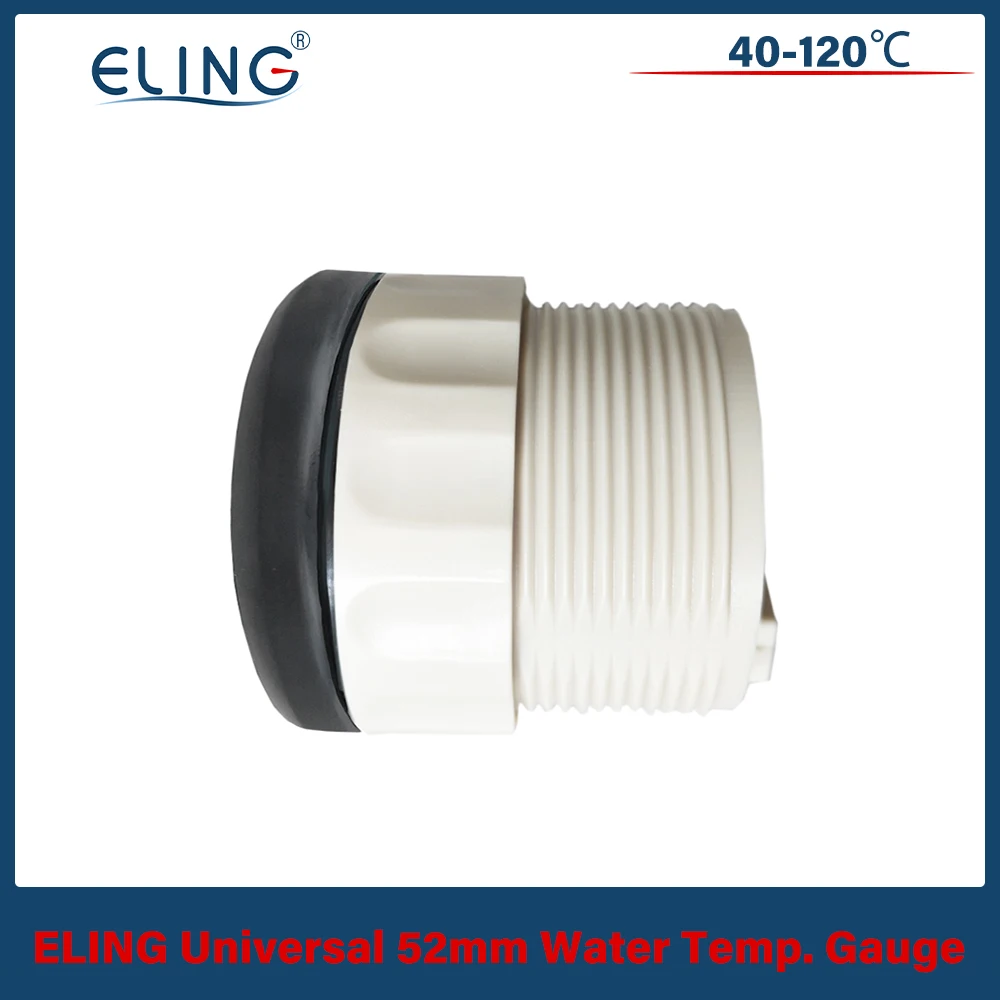 ELING 52mm (2'') 수온계 온도계 40-120 ℃ 빨간색 노란색 백라이트 12V 24V를 갖춘 오토바이 자동차 트럭 선박용 신호등