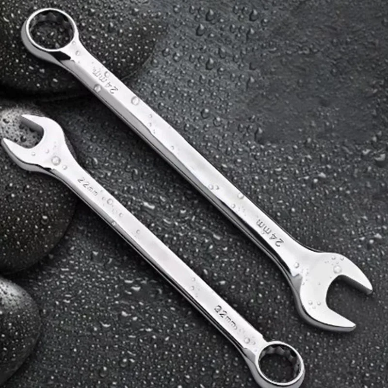 Automotive Repair Wrench Set, 6-piece Set, Plum Blossom Double End Open End Dual-purpose Plastic Clamp Wrench 2