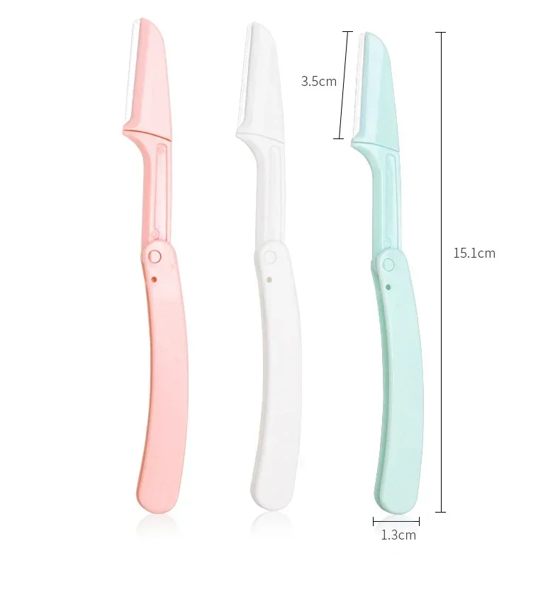 Eyebrow Trimmer Set Eyebrow Razor Set Eyebrow Trimmer Blade Eyebrow Razor Eyebrow Trimmer Face Shaver Facial Hair Remover Hair Shaver 1/3pc Safe Folding Ladies Face Shaver Eyebrow Trimmer Blade Anti-Scratch Razor Makeup Tools For Women