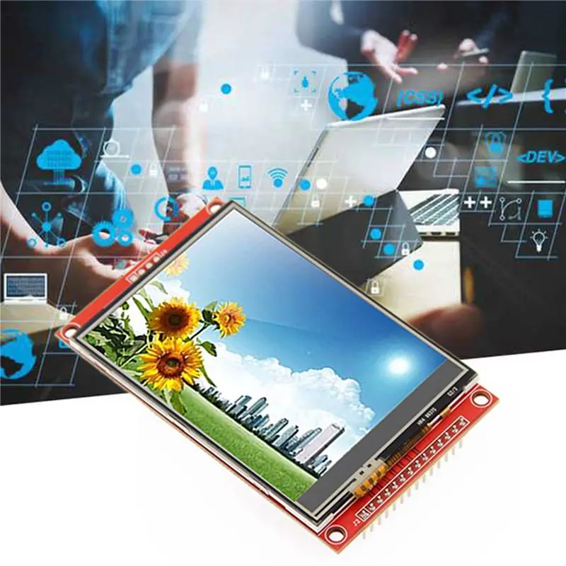 A01E-3.2인치 SPI LCD 모듈 RGB 65K 컬러 240X320 TFT 모듈 ILI9341은 최소 4개의 IO 3.3V(MSP3217)를 사용합니다.