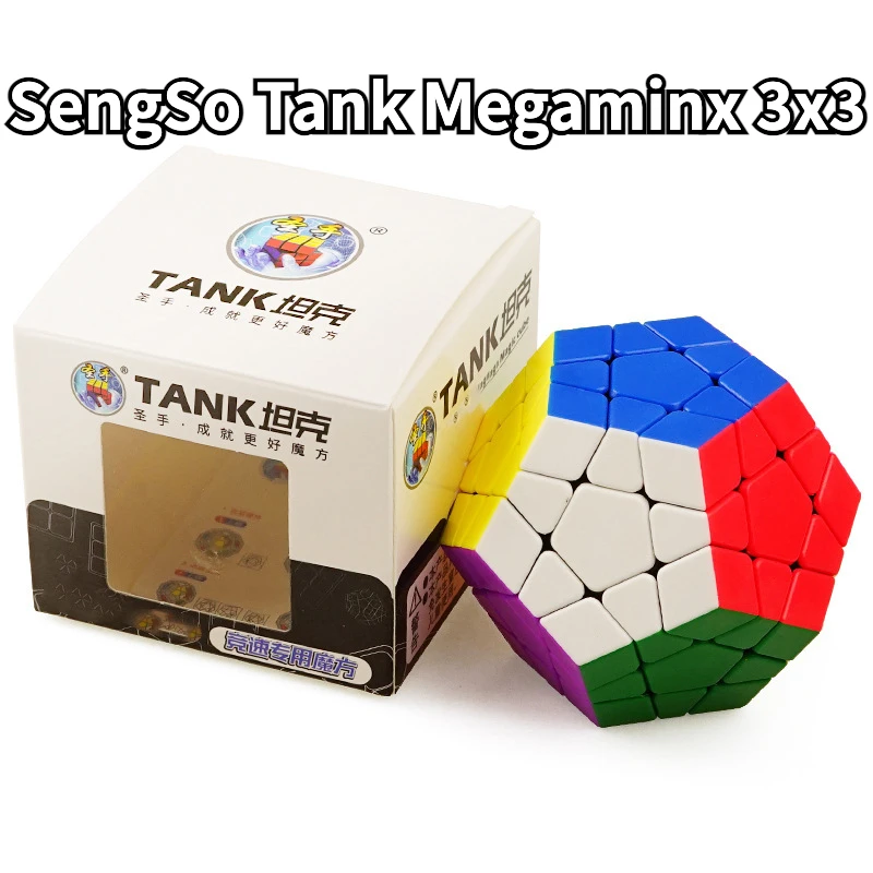

[Funcube] SengSo Tank Megaminx 3x3 Five Shengshou Megaminx Cube Color 3rd Order 5 Cube Alien Student Educational Children's Toy
