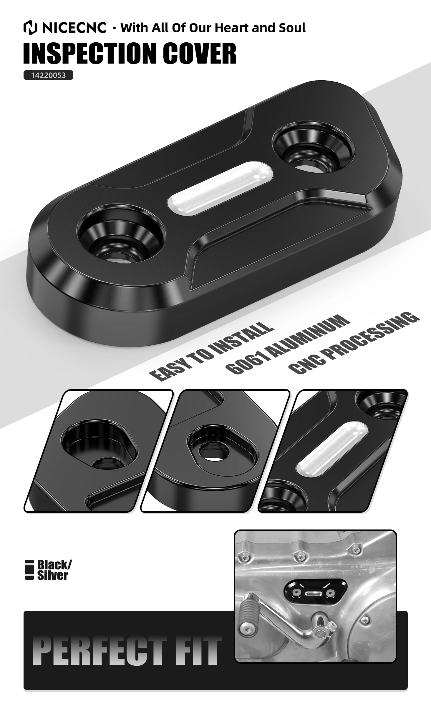 Für Harley Sportster 883 XL883 Sportster 1200 Inspektionsabdeckung Seventy Two XL1200V Iron 883 XL883N Iron 1200 Forty Eight XL1200X – Detail 6