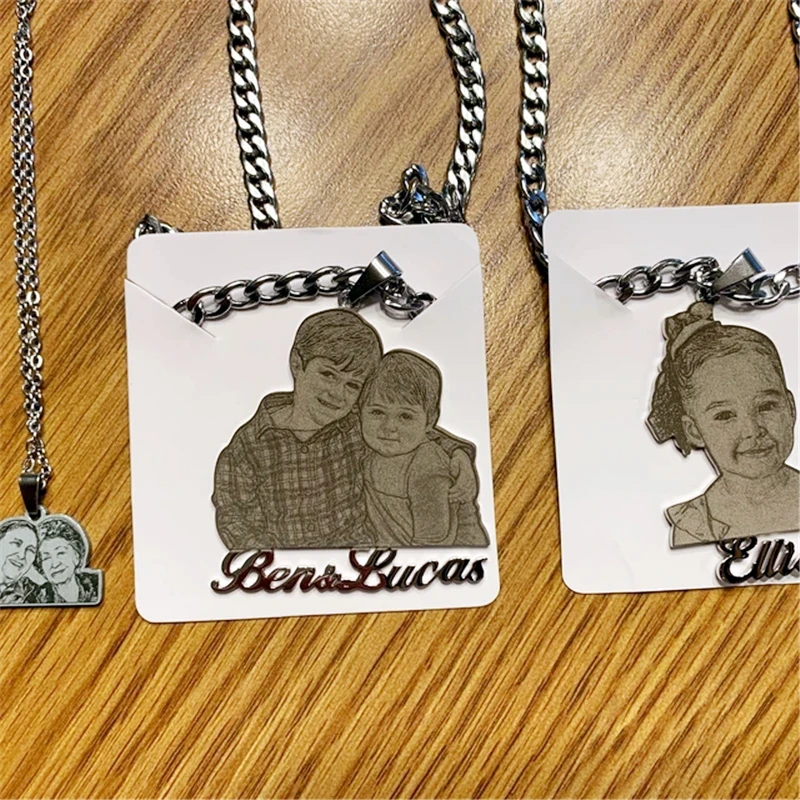 Personalized Pet Picture Necklace Custom Portrait Your Dog Pets Photo Necklace Cat Jewelry Pet Memorial Jewelry Dog Lover Gift