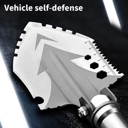 Multi-Function Folding  Shovel 63cm Outdoor Survival Garden Tools Camping Fold Multifunct Tactical Shovel Garden Tools