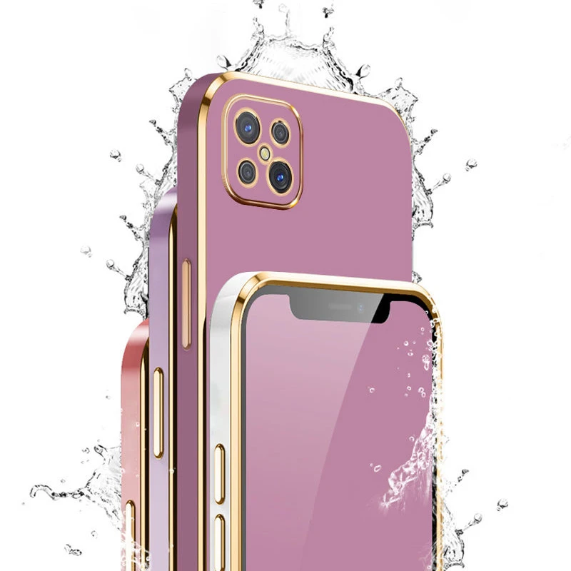 Luxury Square Plating Shockproof Back Cover