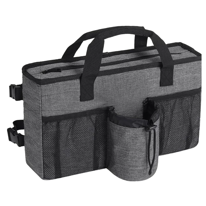 ABDW-Foldable Walker Accessories With Cup Holder & Organizer Pouch