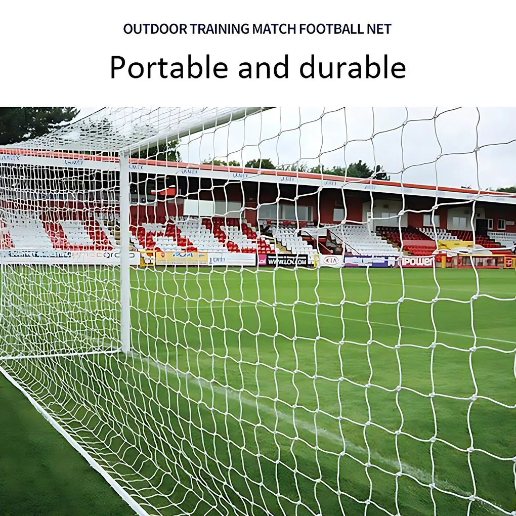 

Soccer Goal Net Replacement Sports Football Door Netting Reusable Portable School Professional Accessory 3.2x1.5x2.1m