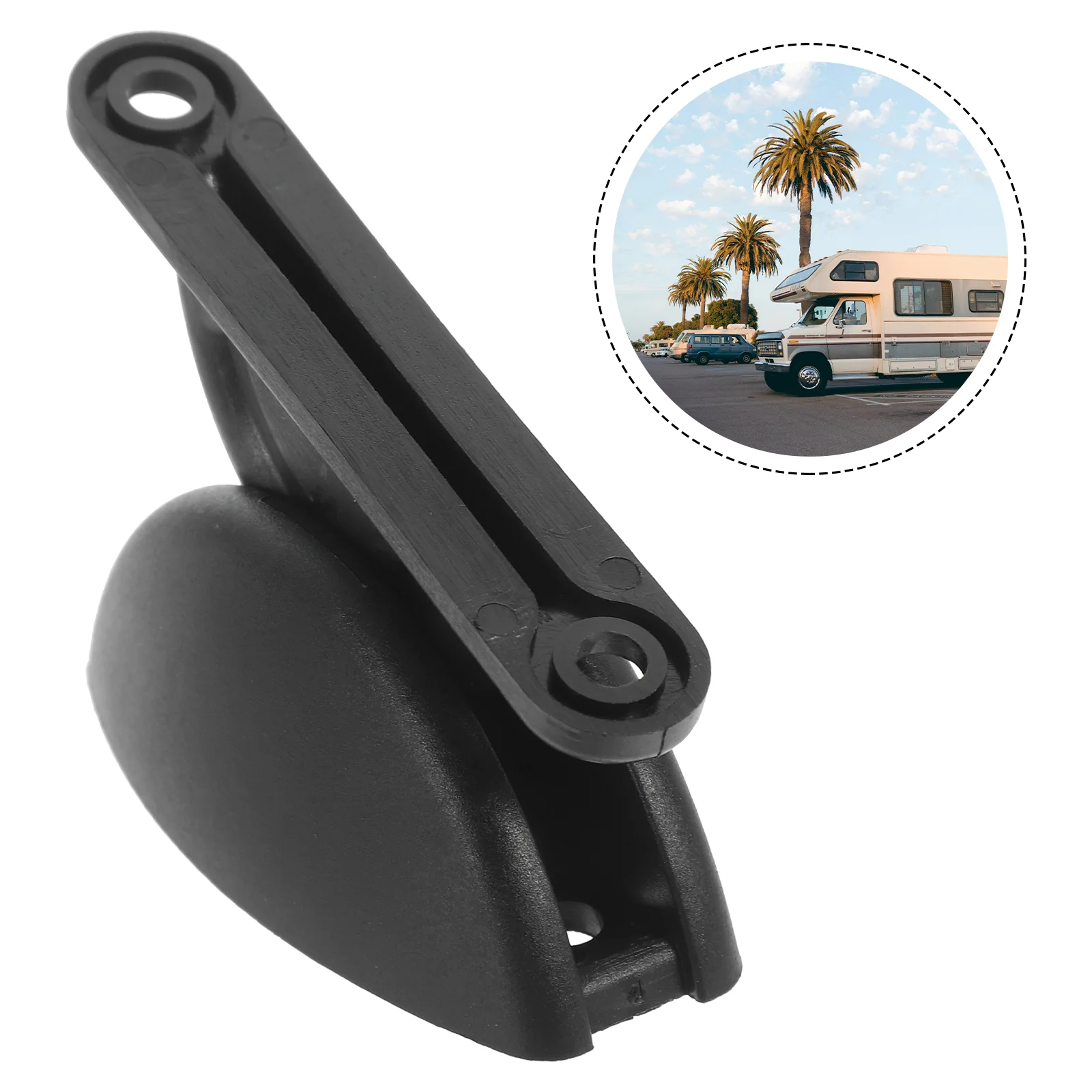 

Trailer Door Locks Rv Storage Holder Retainer Catch Multi-use Stop Camper Exterior Car