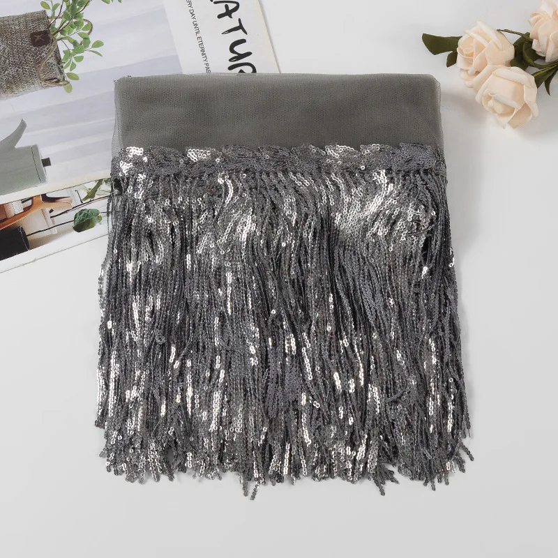 Suede Tassel Velvet Trim with Rivet and Diamond Fringe for DIY Garment Decoration