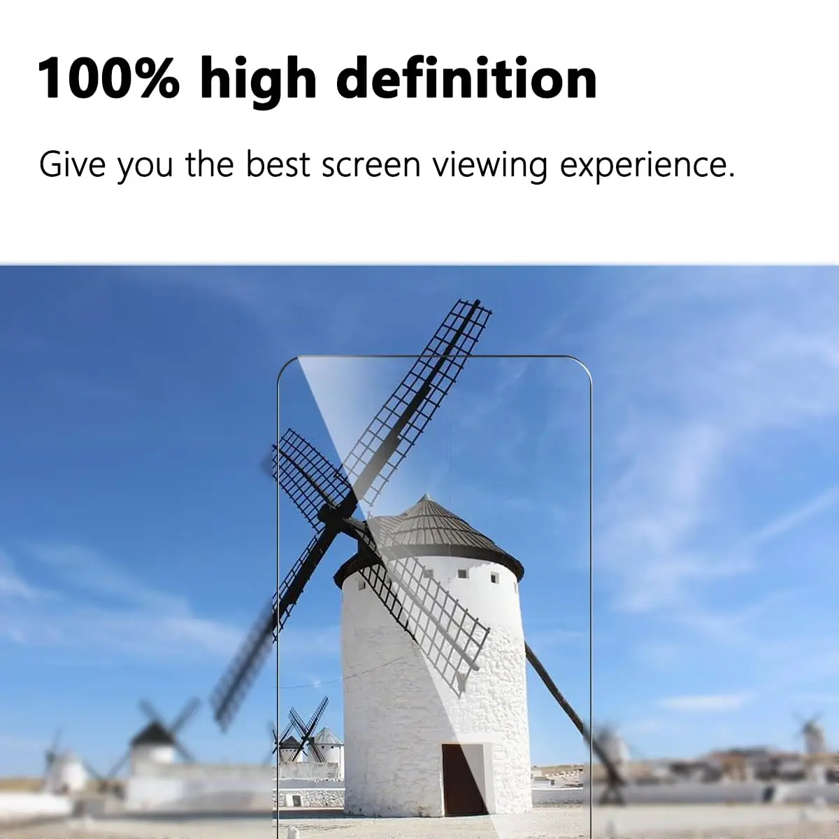 Premium Tempered Glass Screen Protector - High Aluminum, 9H Hardness, HD Clarity, Case Compatible