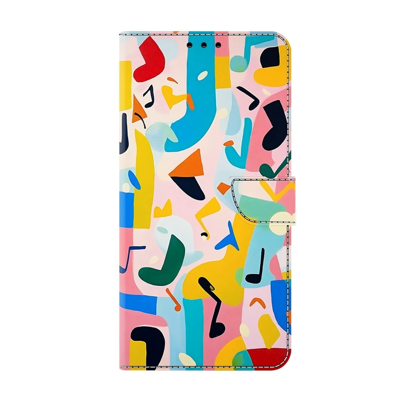 Colorful Painted Pattern Flip Phone Case - Protective Cover