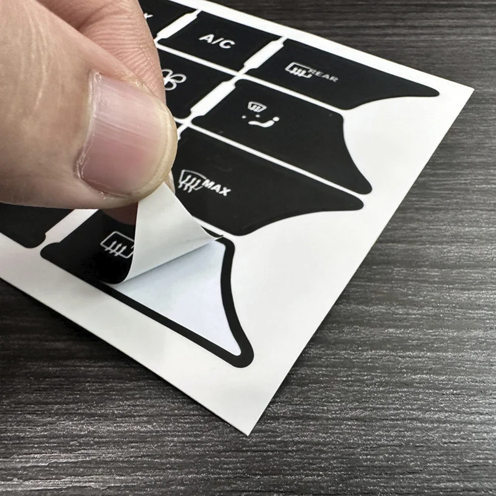 PVC Car Repair Stickers Panel A/C Radio Button Decals for Mercedes Benz W204 S204 C204 R172 W218 W212 C207 A207 R231 W176 W246 5