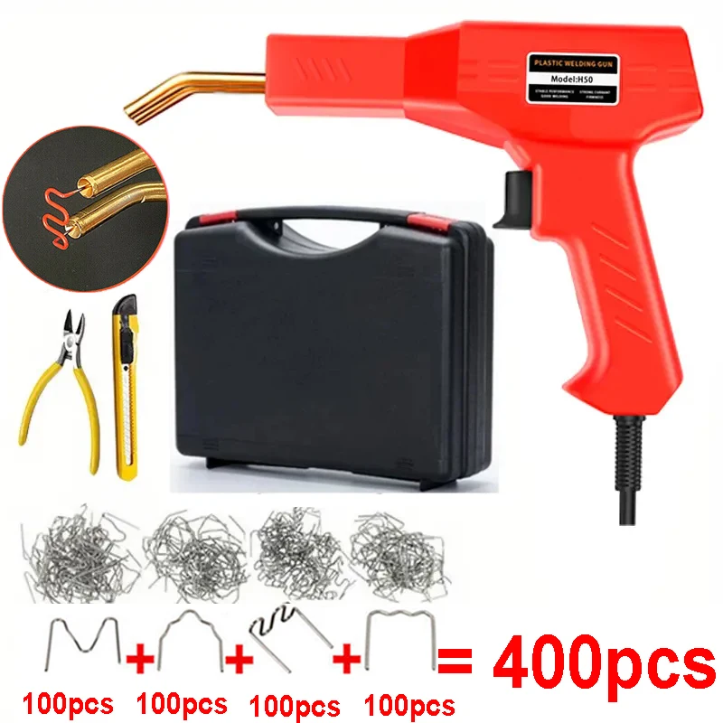 Hot Stapler Plastic Welding Machine Bumper Repair Kit Soldering Iron For Plastic Repair Car Bumper Repair Welding Gun 4
