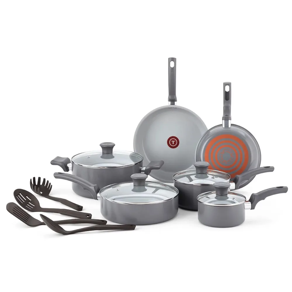 

Cookware set, fresh ceramic non stick pot set, recycled aluminum, with spoon and upper handle, 14 different types of pots
