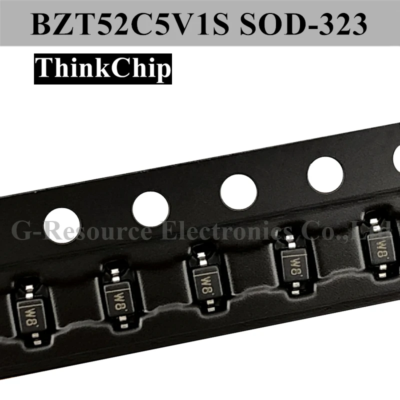 

(100 шт.) BZT52C5V1S SOD-323 SMD 0805 диод со стабилизацией напряжения 5,1 В SOD323 (маркировка W8)