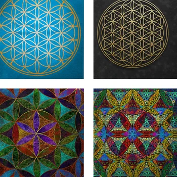 Flower of Life Tarot Altar Cloth 1