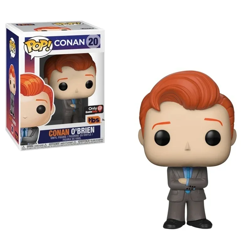 Nueva colección de figuras de acción FUNKO POP Conan O'Brien #25 #20 Conan, modelo de juguetes para niños, regalos de cumpleaños