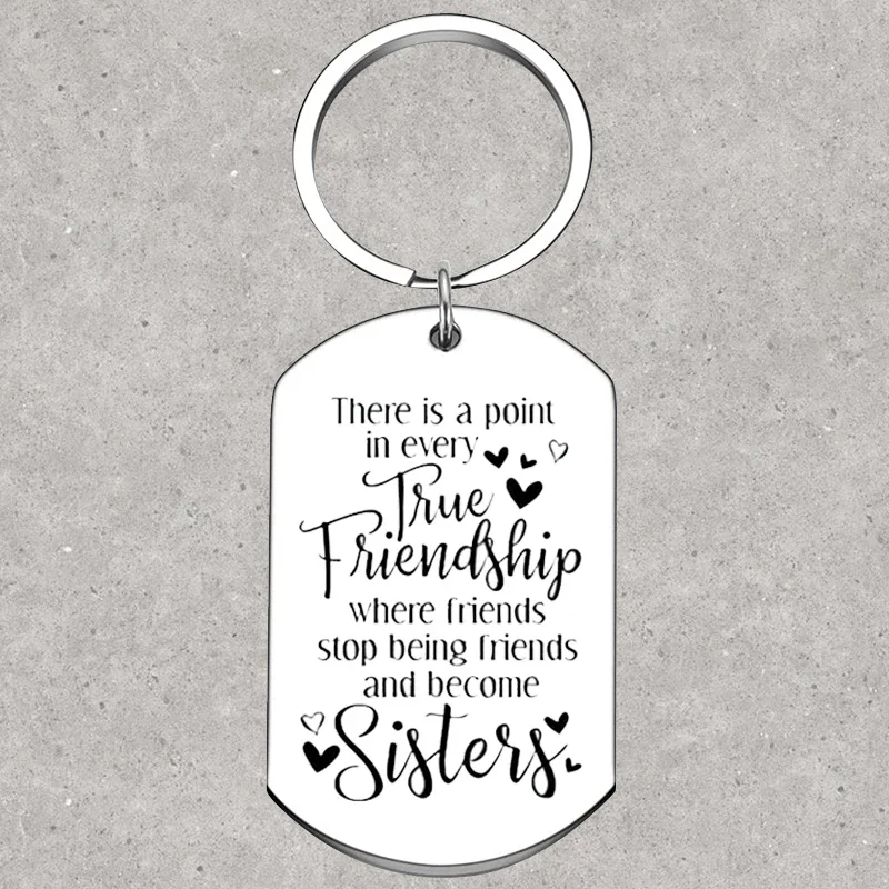 

Hot Soul Sister Friends Keychain best Friend birthday Key Chain Pendant Jewelry Friendship Gifts