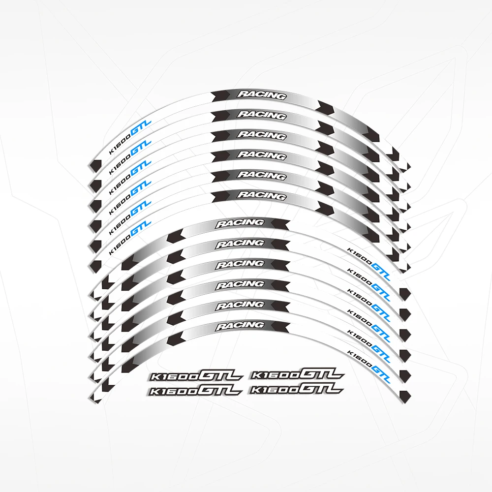 Motorcycle Accessories Reflective Rim Stripe Tape - Waterproof Decorative Wheel Decals