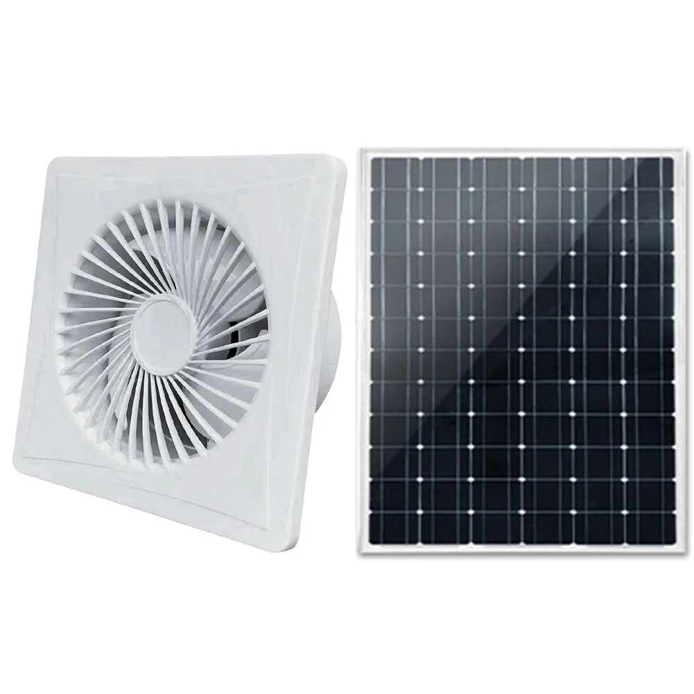Solar 12V Exhaust Fan High Speed Air Vent Window Wall Fan Energy-saving Extractor  Fan Durable Kitchen Bathroom Chicken/Duck Coop - AliExpress