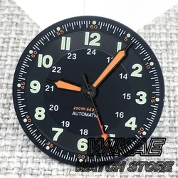 Classics Sterile 29mm Field Pilot Black Watch Dial with Hand Set - Fit NH (Set 2)