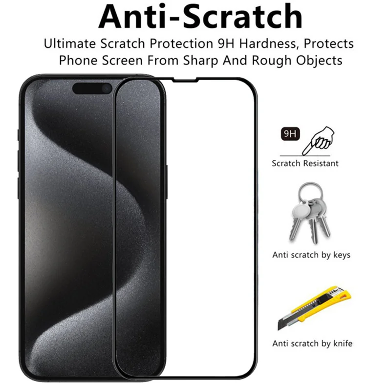 4-Pack Premium Tempered Glass Screen Protectors