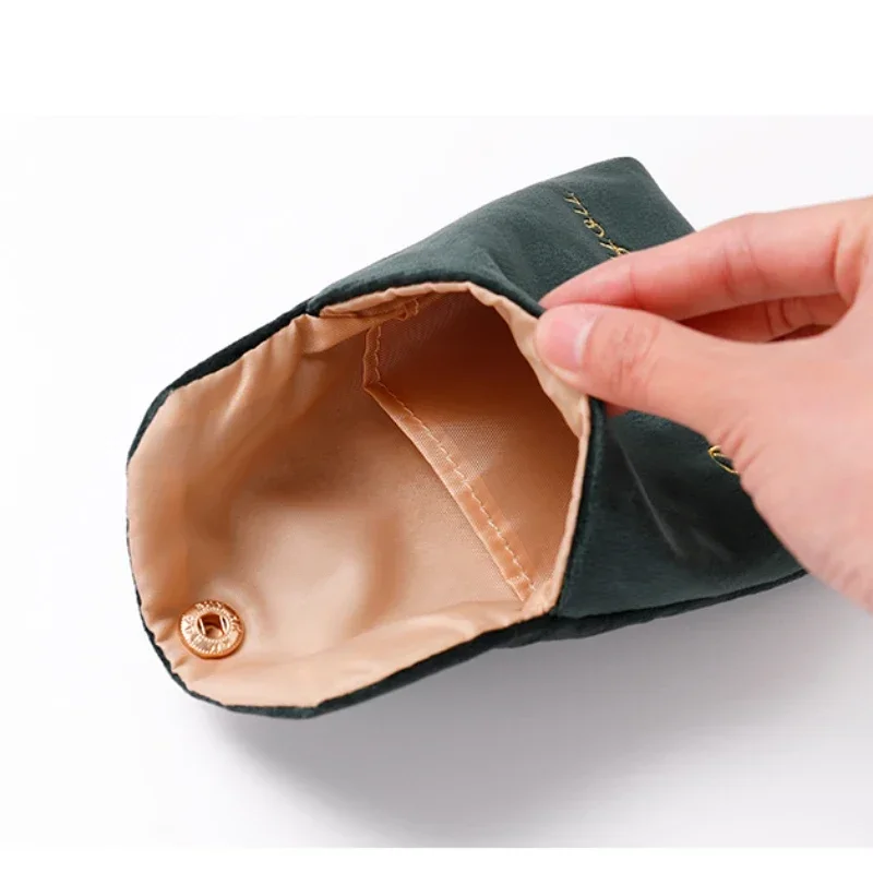 Embroidered Letter Tampon Storage Bag Sanitary Pad Pouch Girls Cosmetic Bags Makeup Lipstick Key Earphone Data Cables Organizer