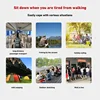 Outdoor Portable Folding Chair With Storage Bag Foldable Car Outdoor Chair Lightweight Bearing Strong Ride Comfort Camping Gear 2
