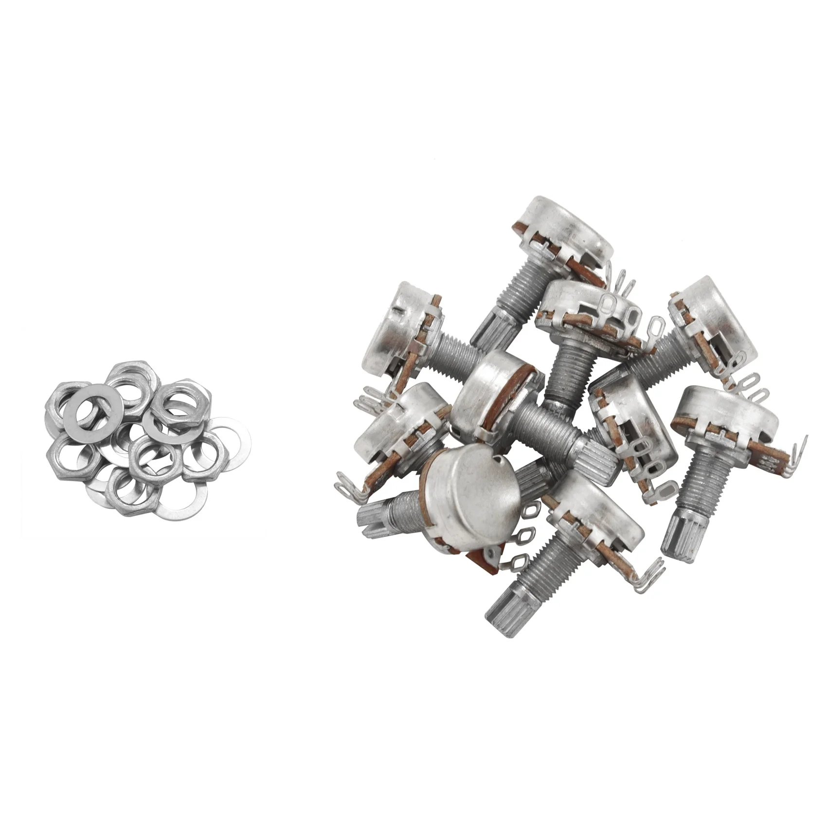 

10 шт., регулятор громкости басов для гитары, потенциометр A100K