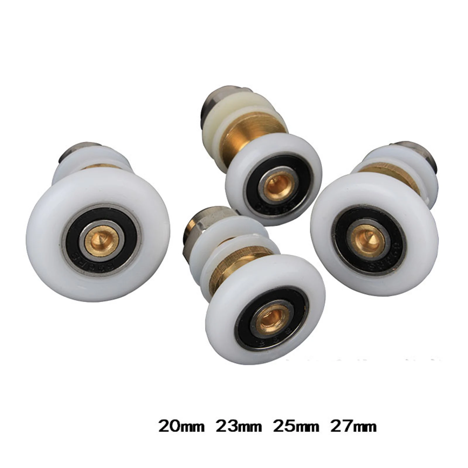 Shower Door Roller Sliding Door Pulley Roller Assembly Castors for Sliding Glass Pulley/Runner/Wheel Quiet Glass