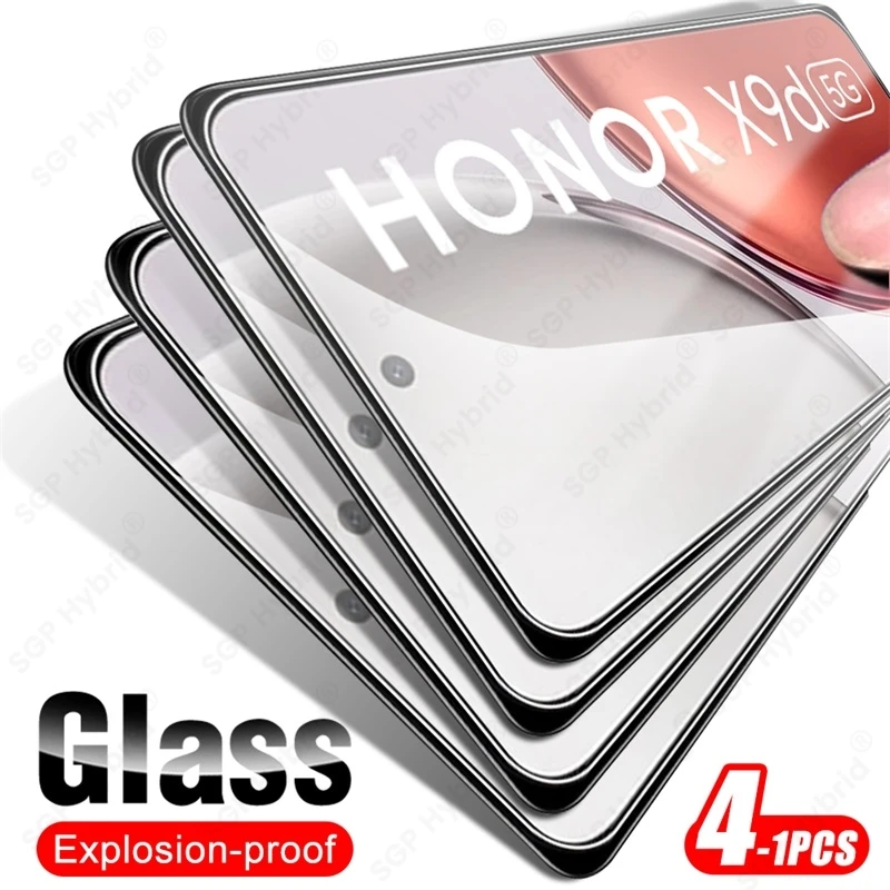 Full Cover Tempered Glass Case and Explosion-Proof HD Screen Protector, 4-Pack