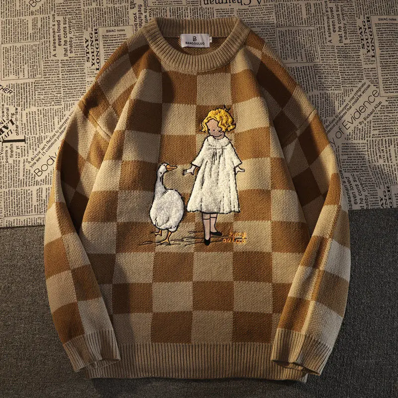 Harajuku Girl Print Sweater - Image 2